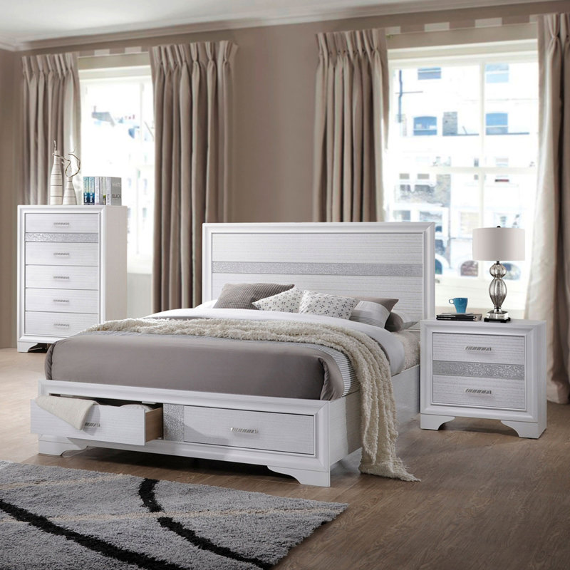 May 2-drawer Platform Eastern King Storage Bed