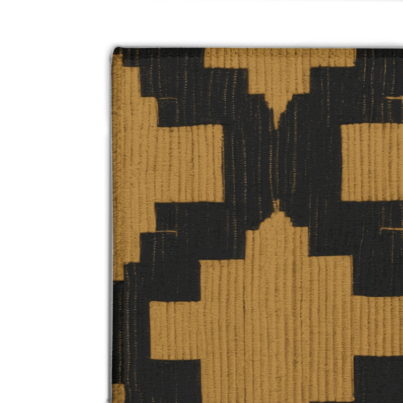 Tapis noir intérieur et extérieur Trellis, Rectangulaire 2 pi x 3 pi