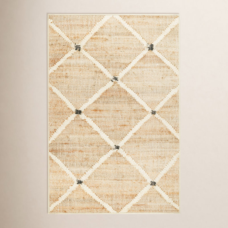 Kali Natural Machine Washable Rug, Rectangle 4' x 6'