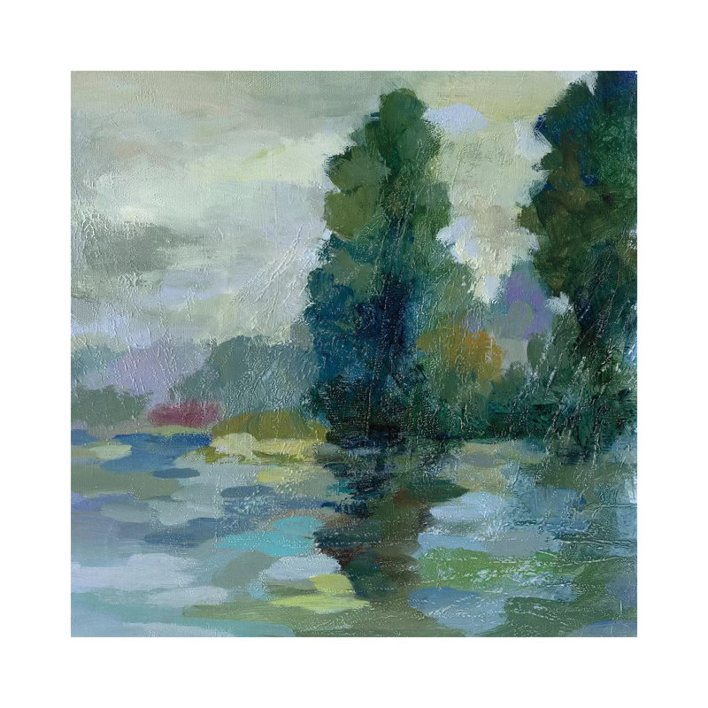 Sunrise At The Lake II by Silvia Vassileva - Wrapped Canvas Gallery-Wrapped Canvas Giclée, 66.04 cm H x 66.04 cm W