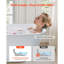 170.2mm x 74.9mm Freestanding Soaking Acrylic Bathtub