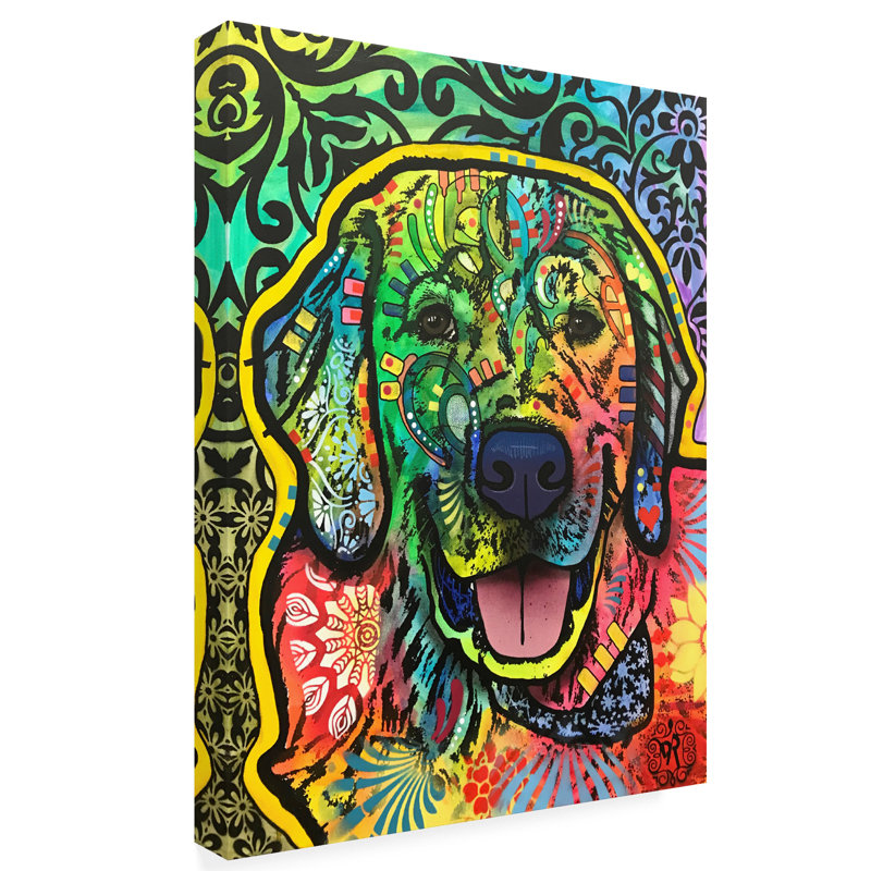 « dog pop », reproduction d’impression sur toile tendue, H 32 po x l 24 po x P 2 po