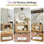 Console l 47,2 po en bois manufacturé, jaune-2139032924