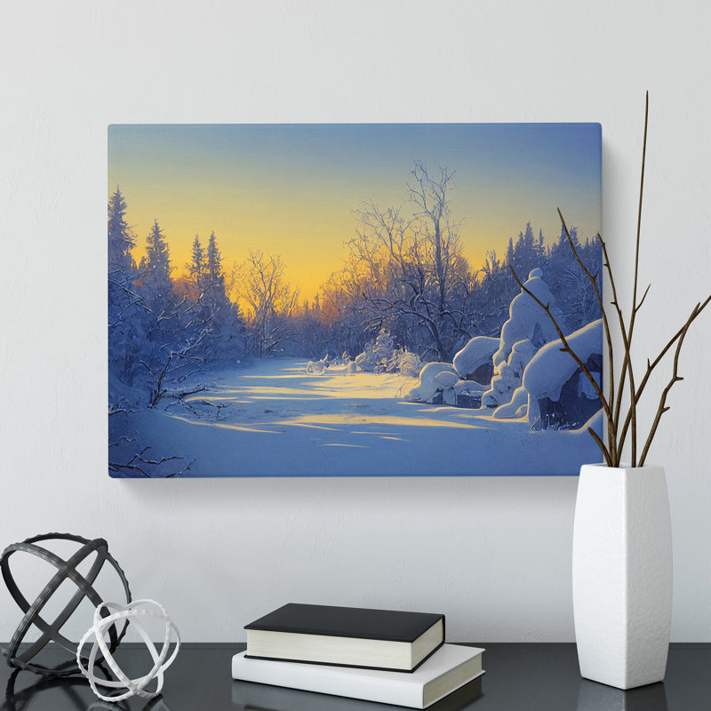 Winter Forest Landscape Vol.2 - Wrapped Canvas, 40cm H x 60cm W x 3cm D