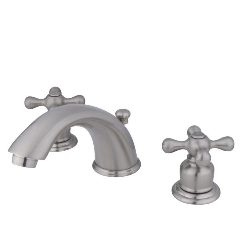 Robinet de salle de bain espacé Kingston, Nickel brossé