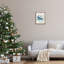 «Holiday Greeting with Moose», art mural encadré sur toile flottante, design par Grace Andersson-902916163-902916166