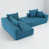 Blue 100% Linen selected