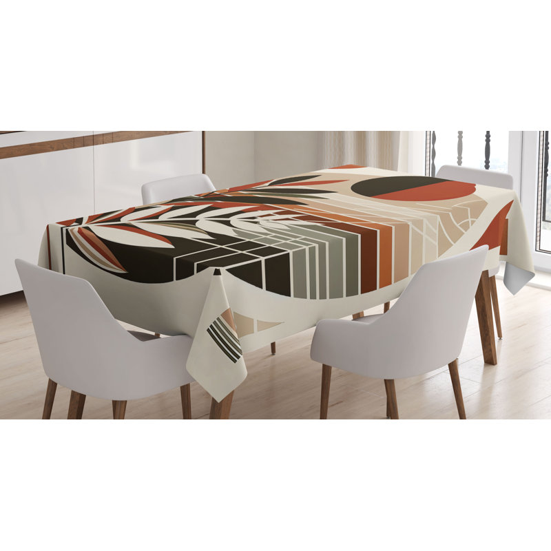 Jazmaine Rectangle No Pattern Microfiber Tablecloth, 70" Rectangle