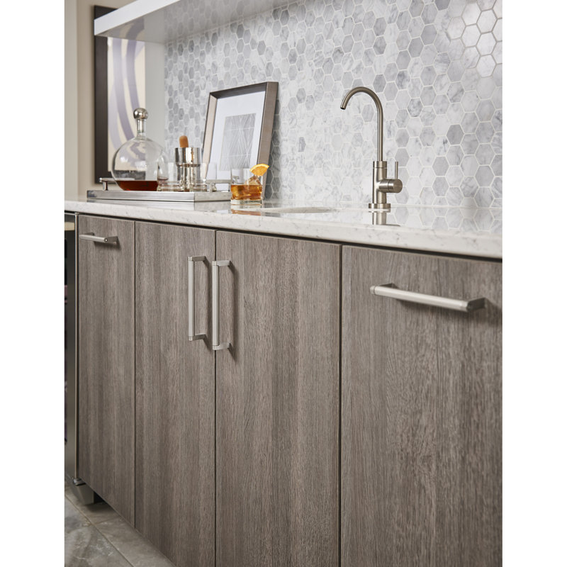 Hopewell Bar Pull, Brushed Satin Nickel, 11 11/32" Center to Center