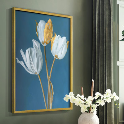 Série FLORAL Cxxxi - reproduction encadrée de qualité supérieure - prête à être accrochée - aucun clou requis