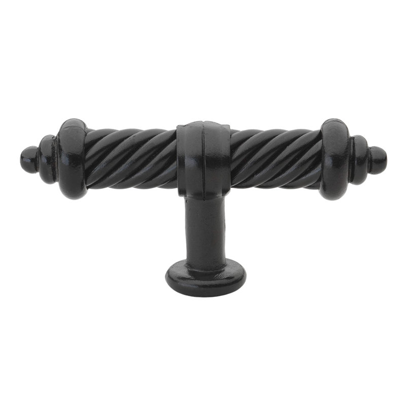 Poignée fantaisie de 3,5 po de longueur, Noir mat, 1