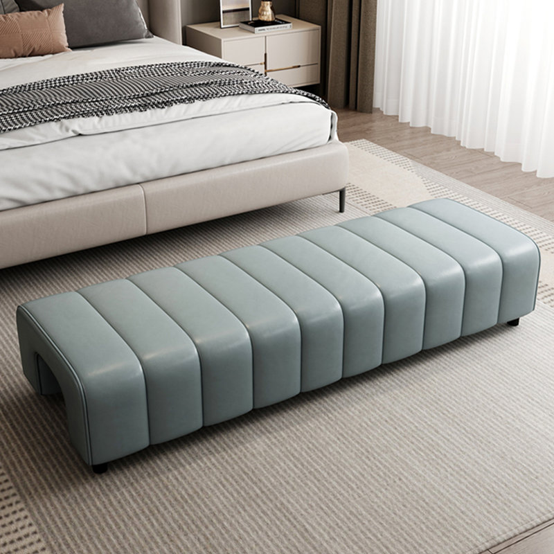Banc rembourré, Bleu