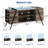 Industrial TV Stand Media Console with Slanted Metal Legs, Open Shelves