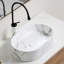 Lavabo vasque de salle de bain 19 "avec robinet, ensemble de drain
