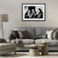«Smoking Nuns Rebellion», reproduction sous verre encadrée, design par Decent Exposures-1219929149-1219929137
