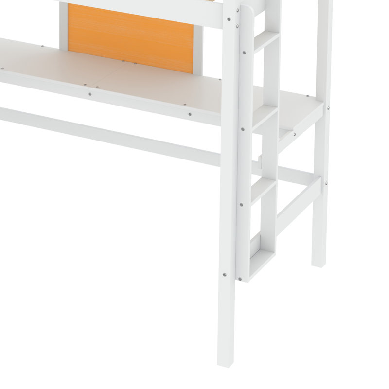 Lit mezzanine simple Idalla Kids, Blanc