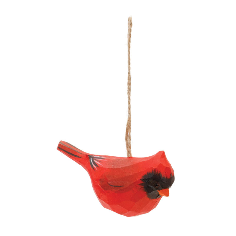 Ornements en bois cardinal