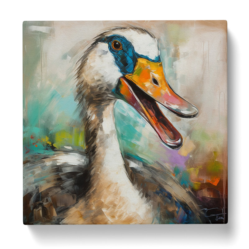 Goose Expressionism No.1 - Wrapped Canvas, 35cm H x 35cm W x 3cm D