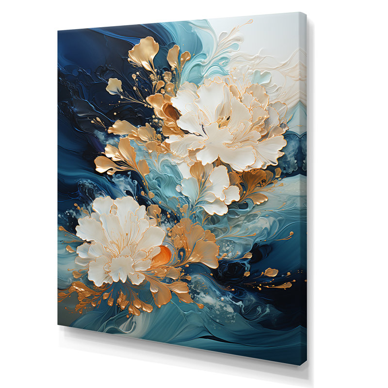 «Blue Storm», impression d'art mural «Storms», Toile tendue, H 32 po x l 16 po