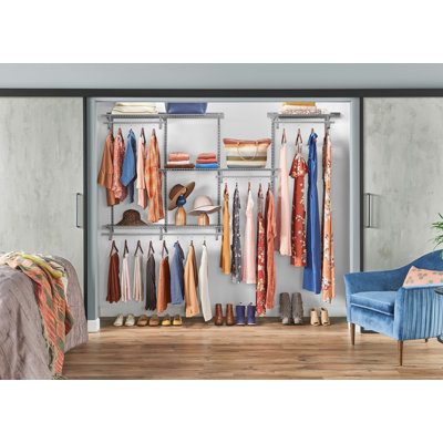 ShelfTrack 60" W - 96" W Closet System Starter Kit