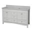 Ensemble de meuble-lavabo double de 60 po Edber-747323349-747323350