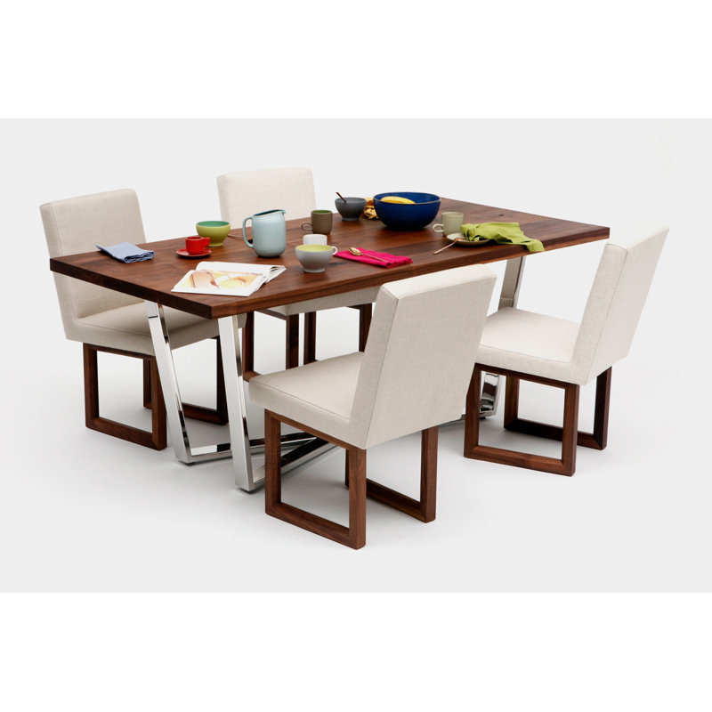 C2 W Upholstered Dining Chair, Creme Linen Blend