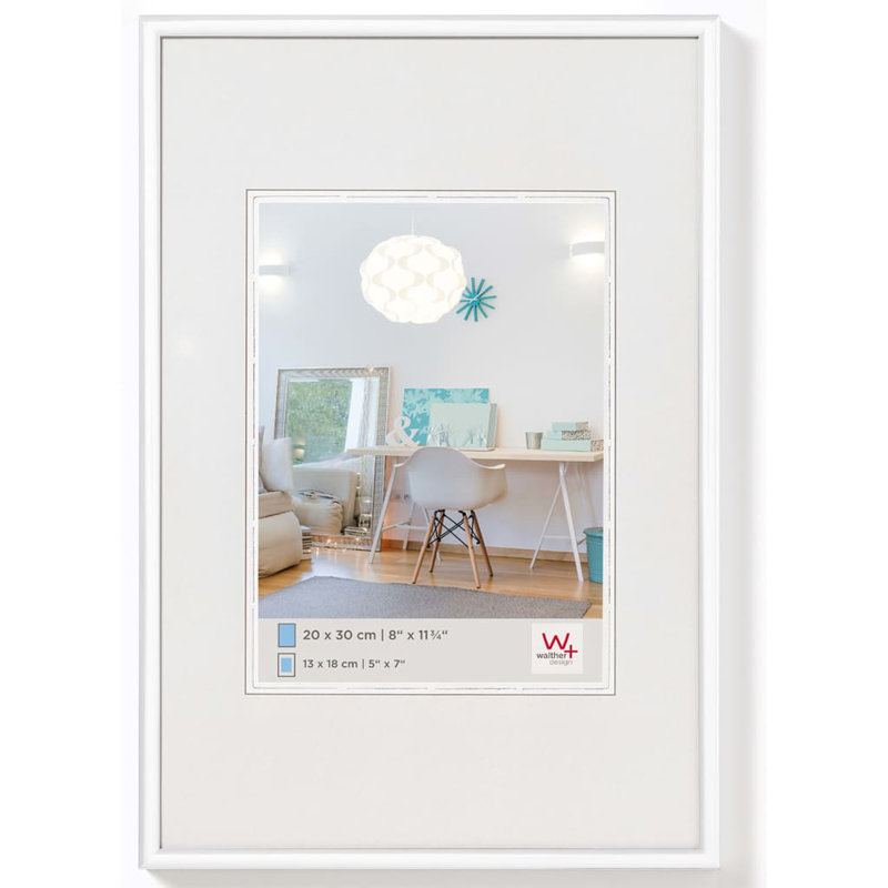 Picture Frame New Lifestyle, 14cm H x 11cm W x 1.4cm D, White