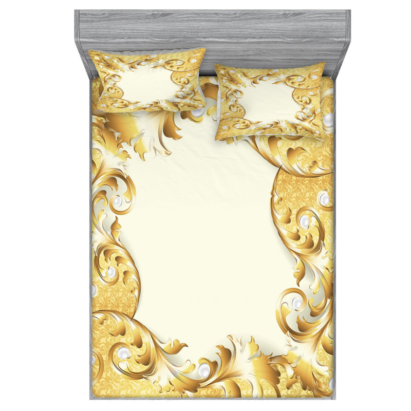 Pearls Microfiber Sheet Set, Full Sheet Set with Fitted Sheet
