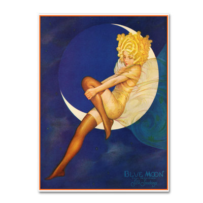 Art mural sur toile tendue - Art mural vintage «Fashion Women 24» de Lavoie pour le salon, la chambre à coucher ou le bureau - 24 x 32