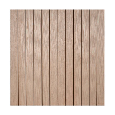 5/32 in. T x 4 ft. x 2-2/3 ft. Red Oak Veneer Unfinished Wood Square Edge 1 in. 30-Degree Groove Flat Slat Flexible Tambour Decorative Wall Paneling