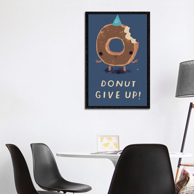 Donut Give Up by Louis Roskosch - Gallery-Wrapped Canvas Giclée on Canvas