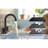 Bathroom faucet with 360 degree turn spout-115827551