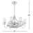 Sennett 35" 8-Light Fandelier in Nickel with Remote Control-323384767