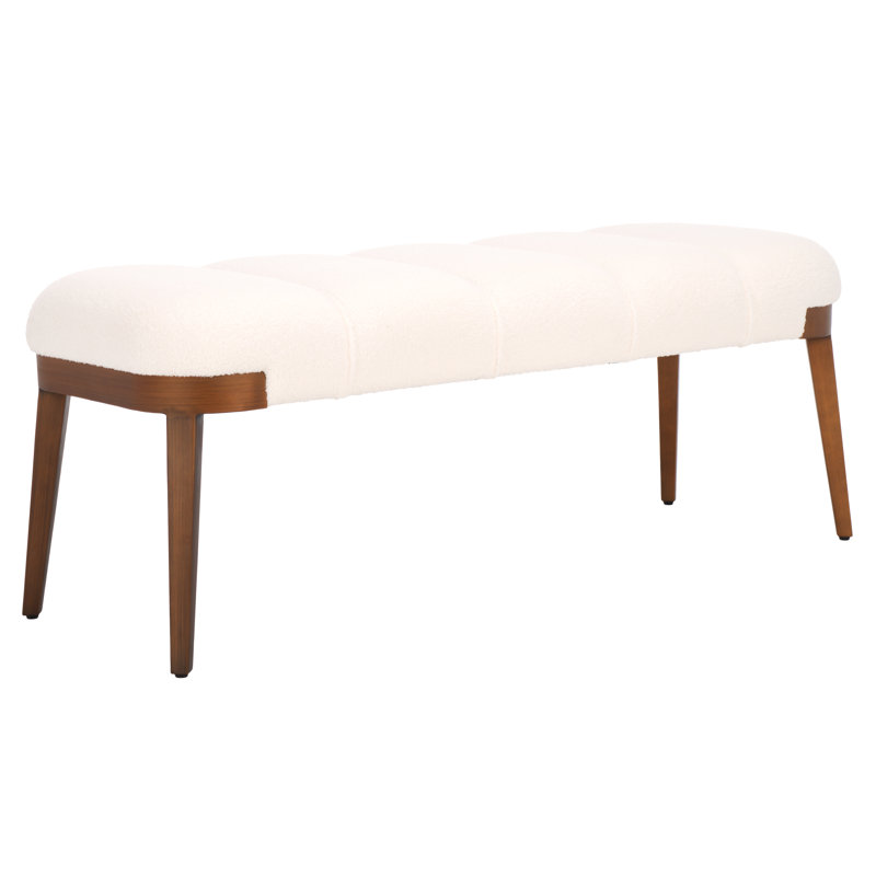 Lebna Velvet Upholstered Bench