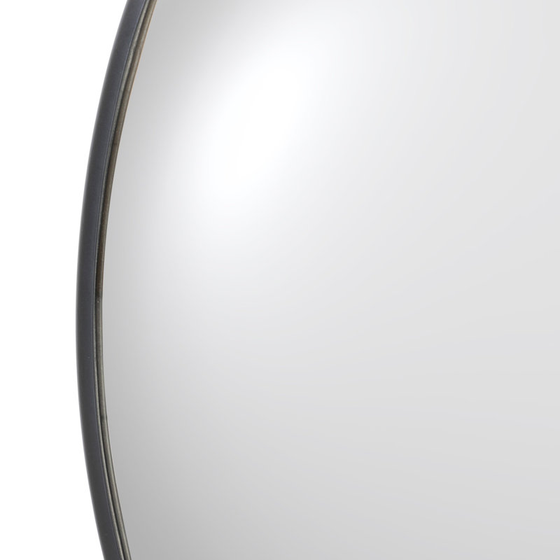 Iron Wall Mirror, Matte Black