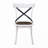 2 Pieces Set Dining Side Chair Rustic