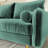 Bombalier 57.9'' Velvet Loveseat-1506206074