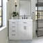 Meuble-lavabo simple en bois massif 42 po Tidworth avec plateau en quartz Carrara de 1,5 po-668100338-668100340-626085669