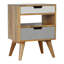 Aliza 45cm W Solid Wood Bedside Table