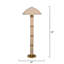 Lampe sur pied en rotin 2 lumières Seychelles