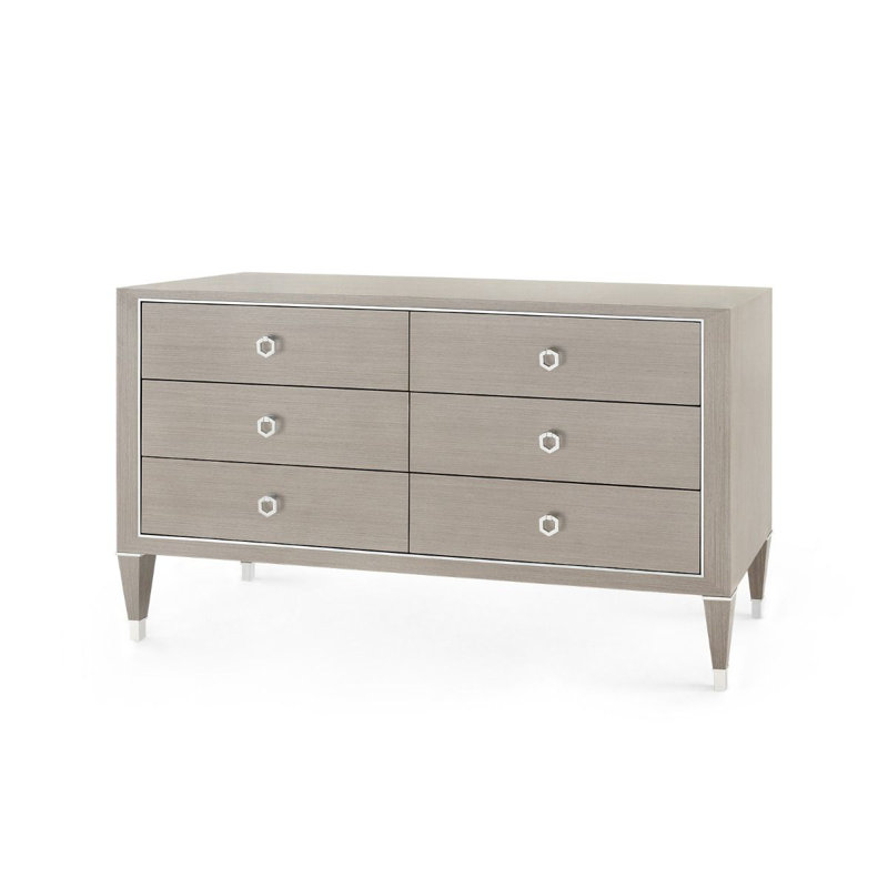 Morris 6 - Drawer Dresser, Taupe Gray