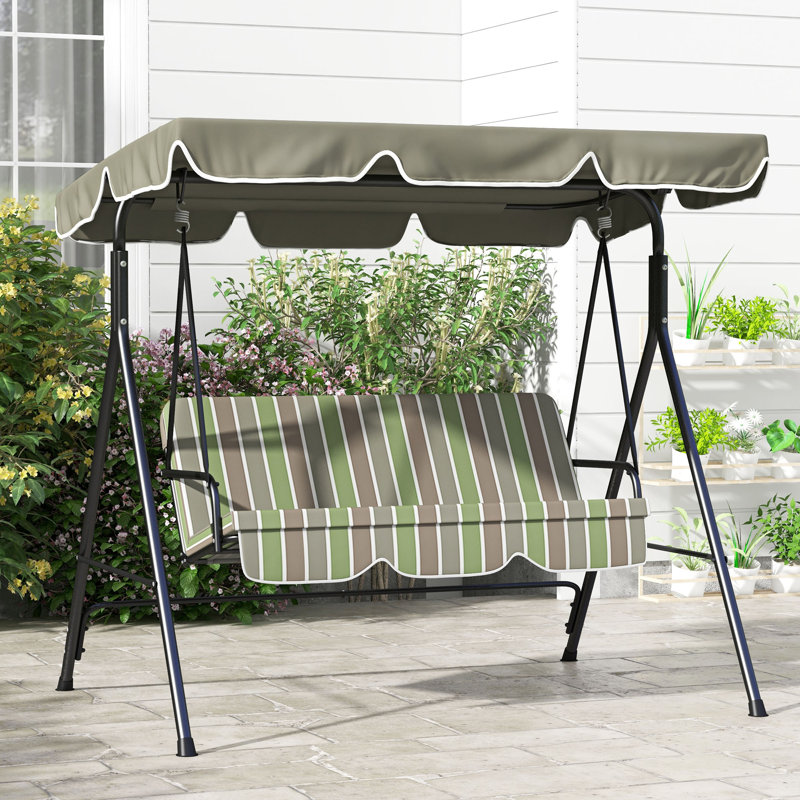 3 Person Porch Swing with Canopy