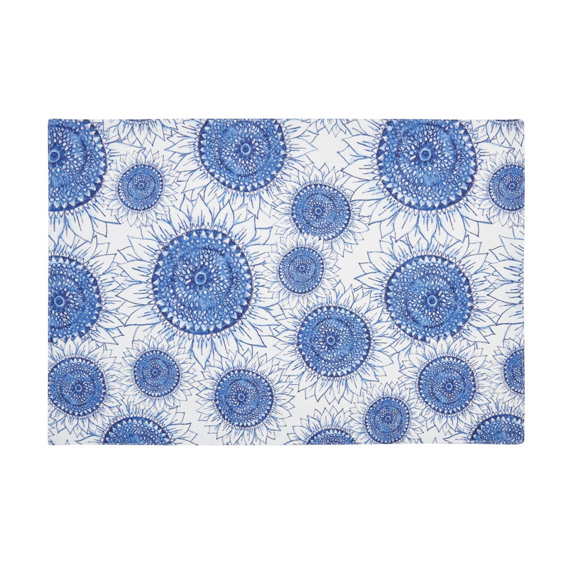 Napperon bleu Karren Sunflower S / 6