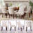 Chenille Double-Layer Cushioned Dining Chairs Side Chairs (Set of 2)-1946584565-1967593337