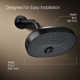 Statement™ Oval Multifunction Showerhead with Katalyst Air-Induction Technology
