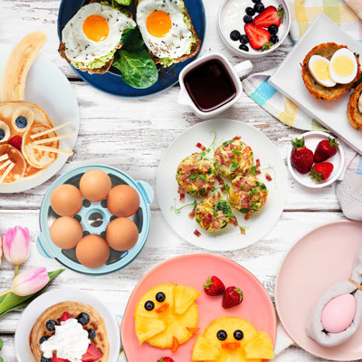 Nostalgia Premium 7-Egg Cooker, Aqua