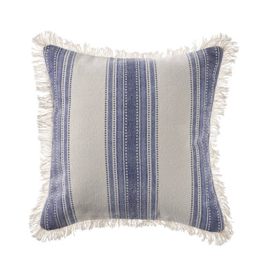Throw Pillow Cotton Striped Throw Pillow
