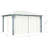 vidaXL Gazebo with Curtain 157.5"x118.1" Cream Aluminum-93582021