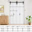 No Assembly Panels, Bi-fold Barn Door White Prime Solid Manufactured Wood Interior Closet Doors with Hardware Kit-98430416-126594006