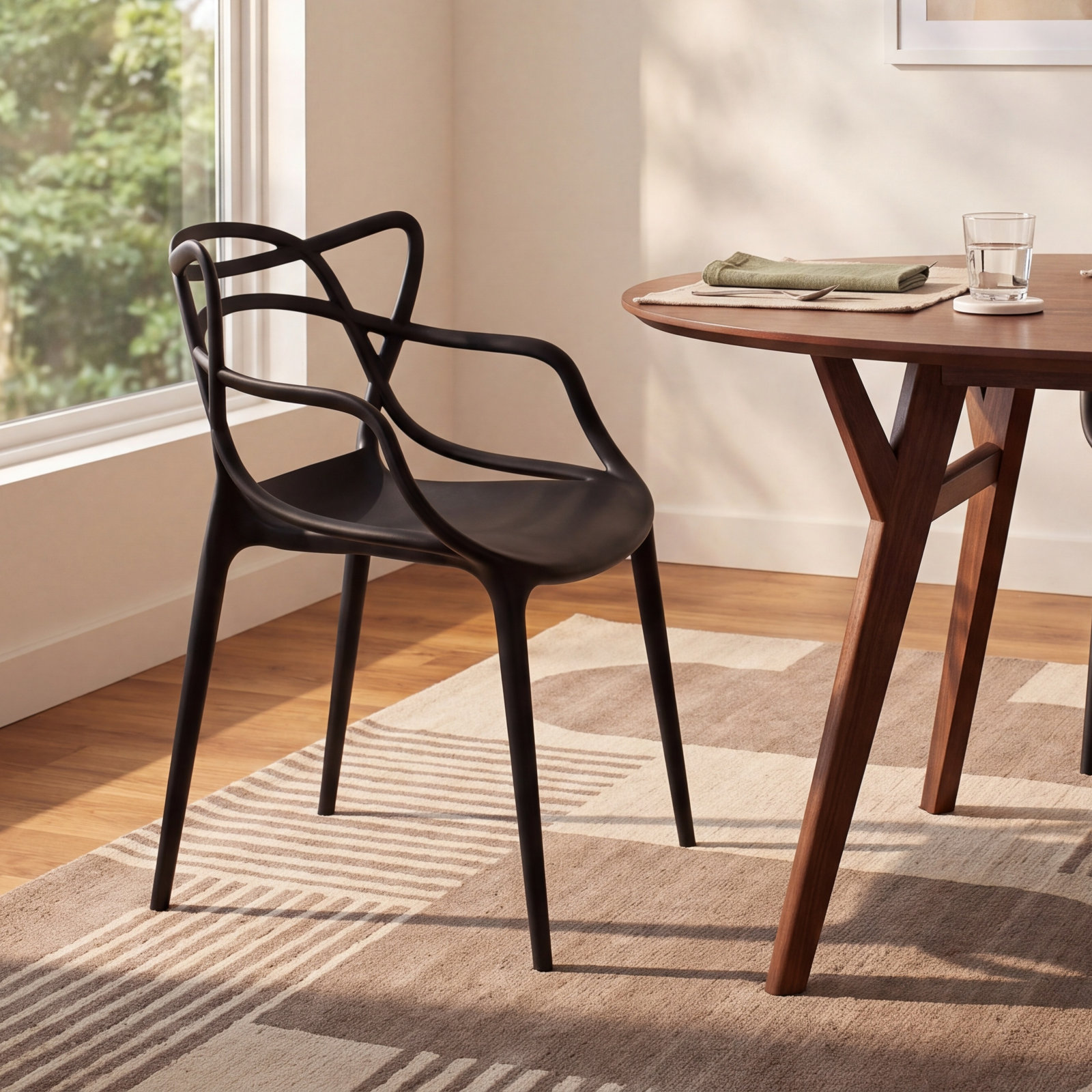 Masters Dining Armchair, Black